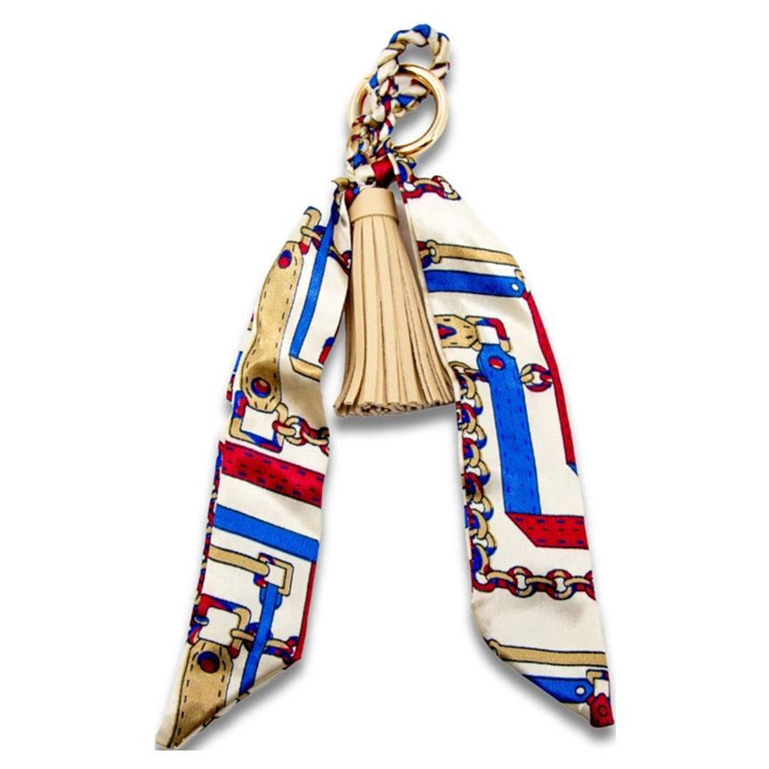 The Printed Scarf Ribbon Bag Charm