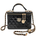 Vanity Quilted Fashion Design Handle Crossbody Bag