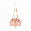Quilted Faux Suede Shoulder Bag