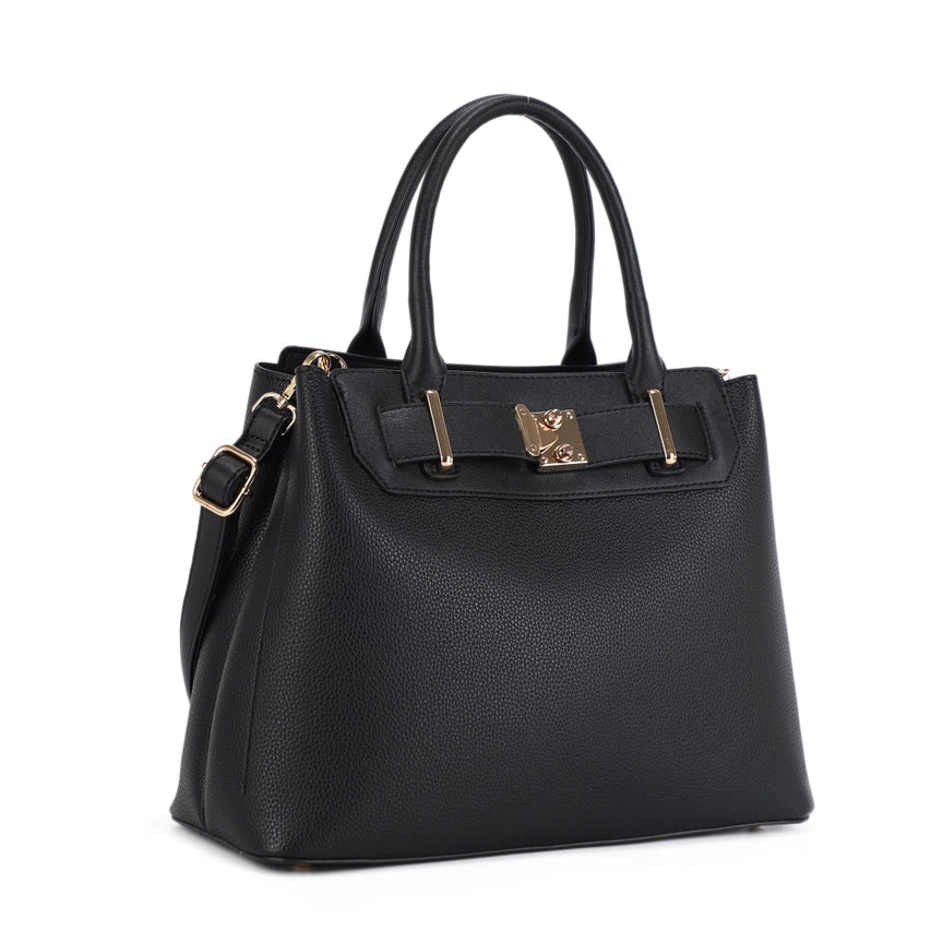 Belt BLACK Satchel Handbag