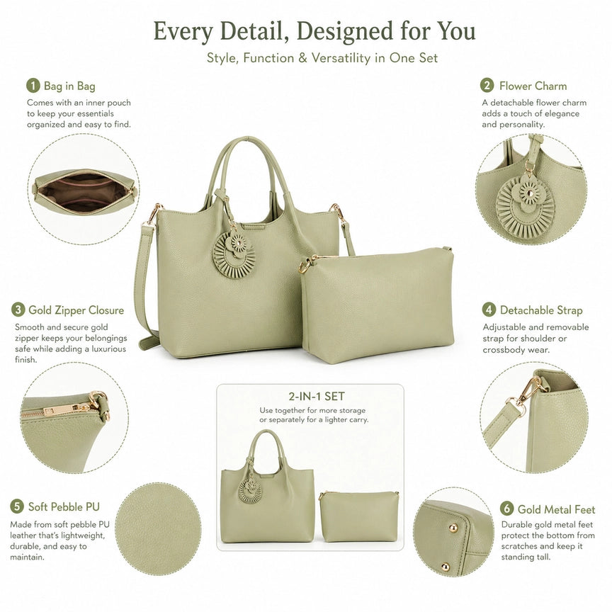 NINA SATCHEL WITH POUCH