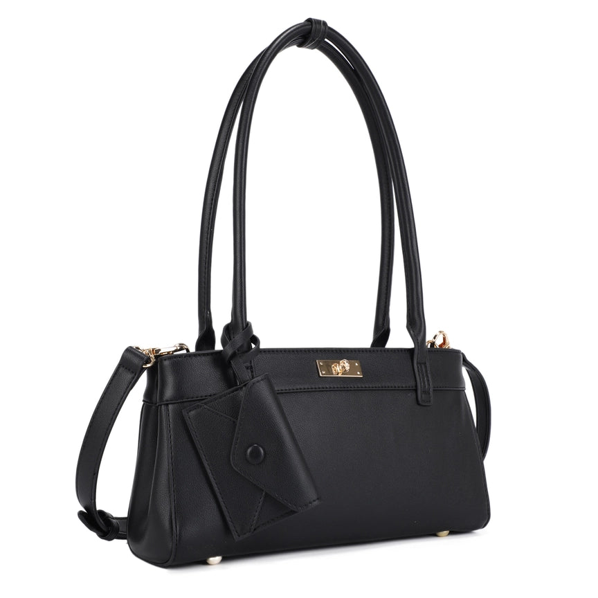 Mini East West Shoulder Bag with card holder