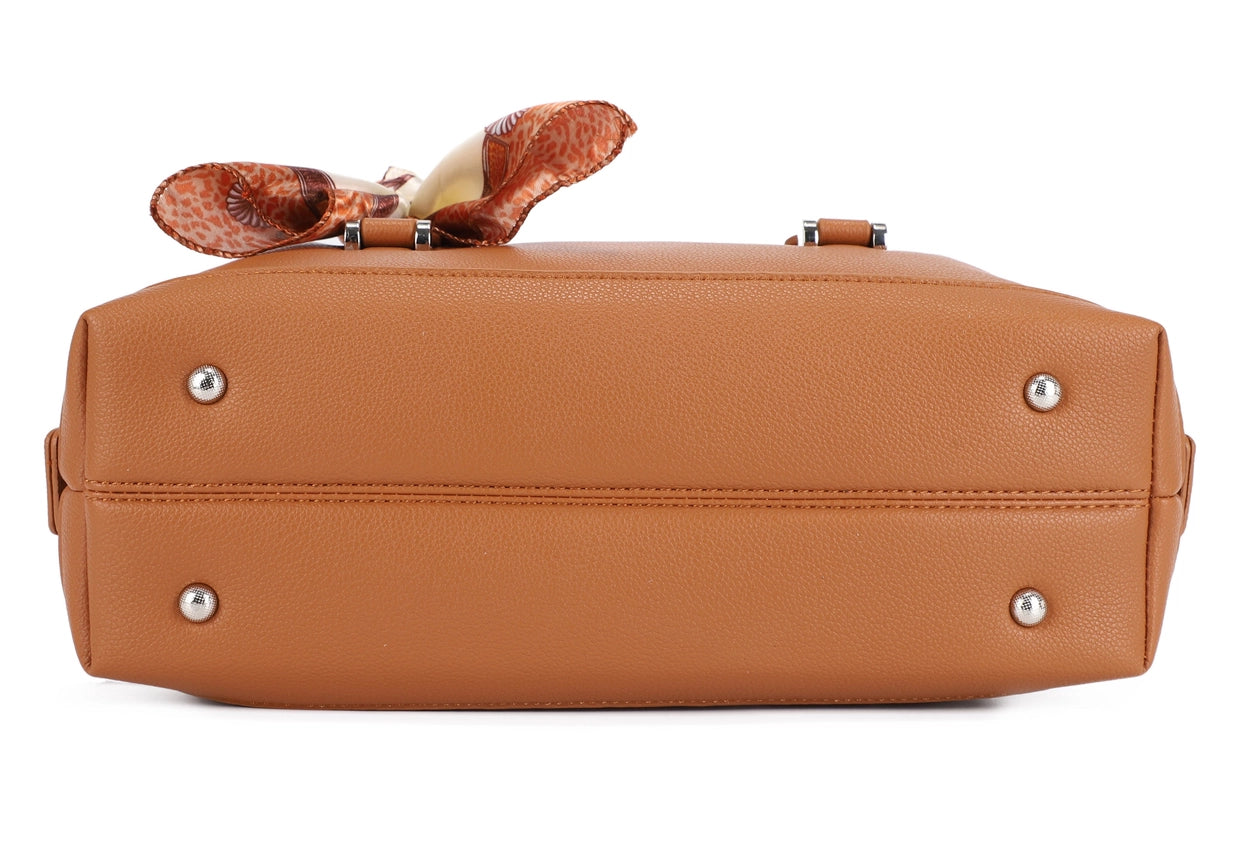 East West Shoulder Bag with Scarf
