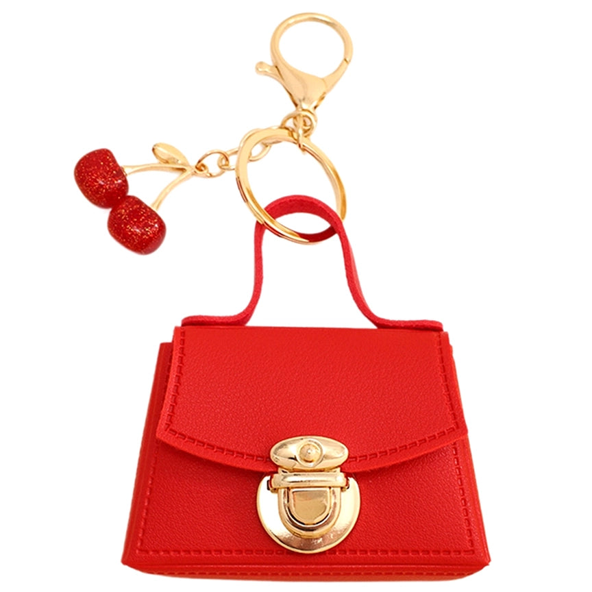 The Cherry Mini Bag Keychain Charm