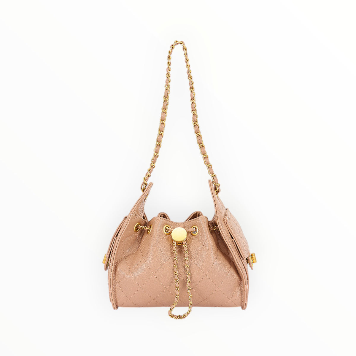 Quilted Vegan Leather Shoulder Bag