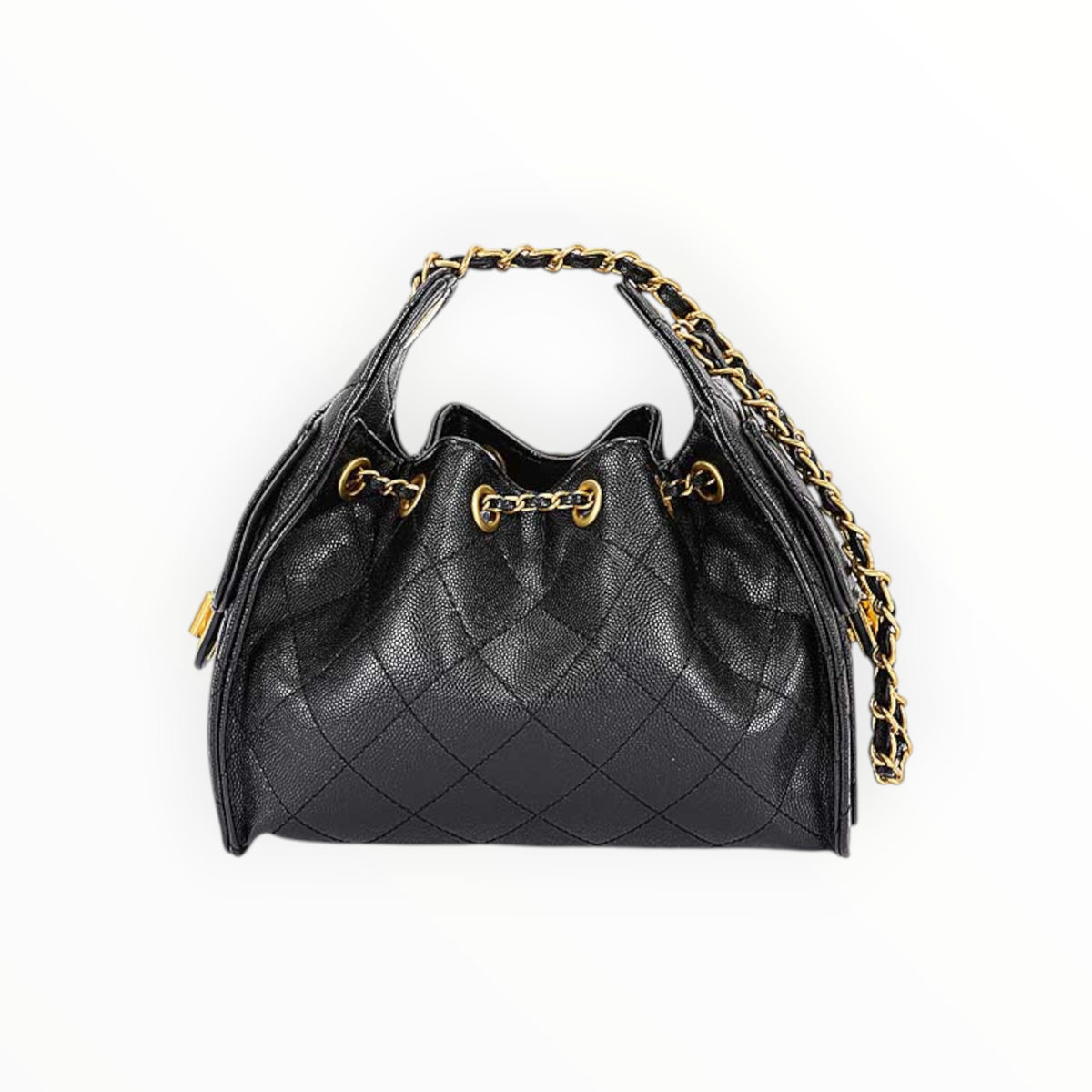 Quilted Vegan Leather Shoulder Bag