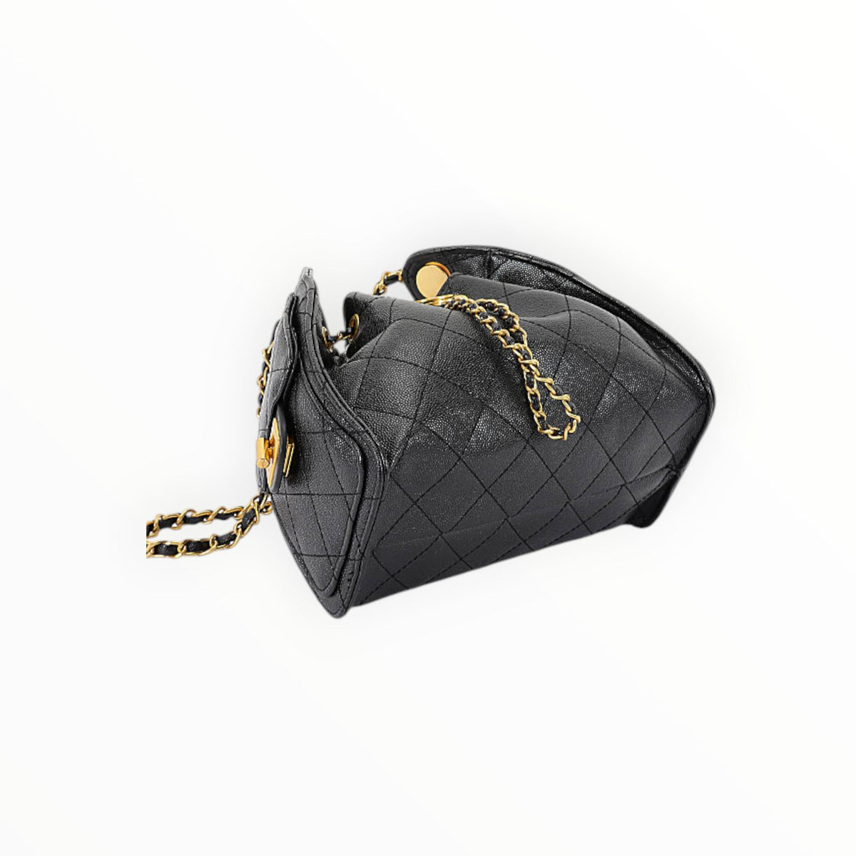 Quilted Vegan Leather Shoulder Bag