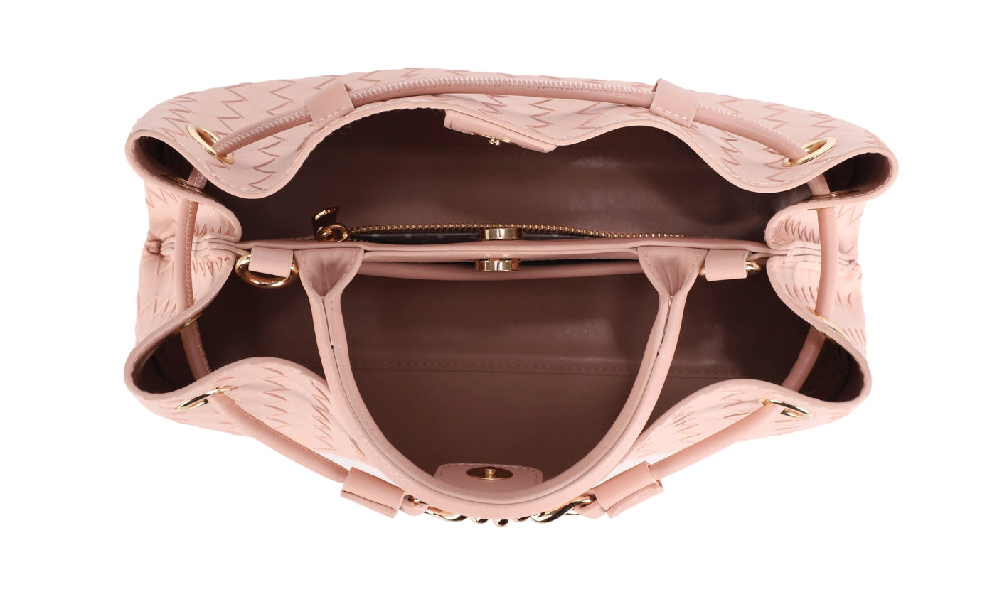 Embossed Woven Crossbody