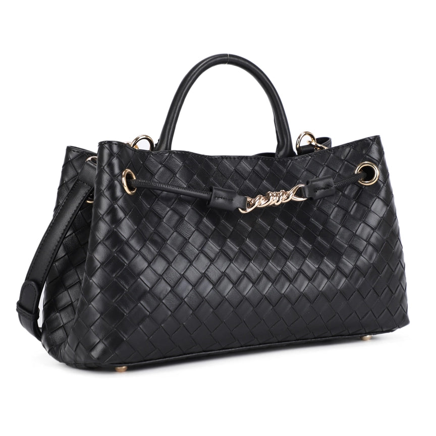 Embossed Woven Crossbody