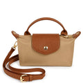 The BEIGE Mini Nylon Flap Crossbody