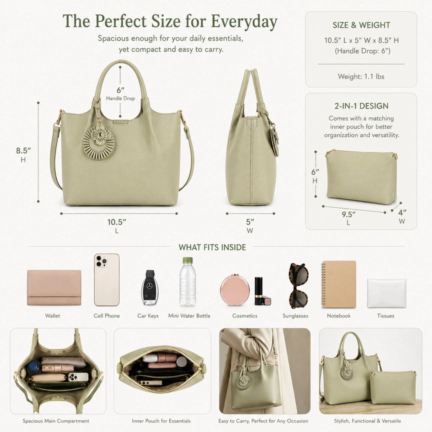NINA SATCHEL WITH POUCH