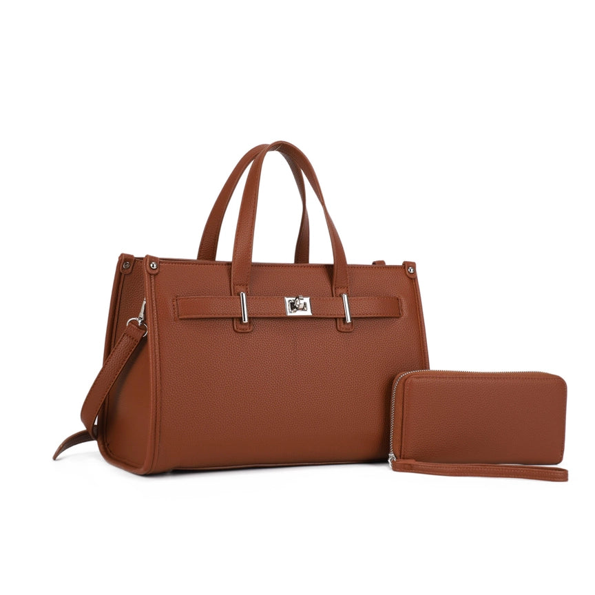 Suzette Structured Handbag with Wallet Set