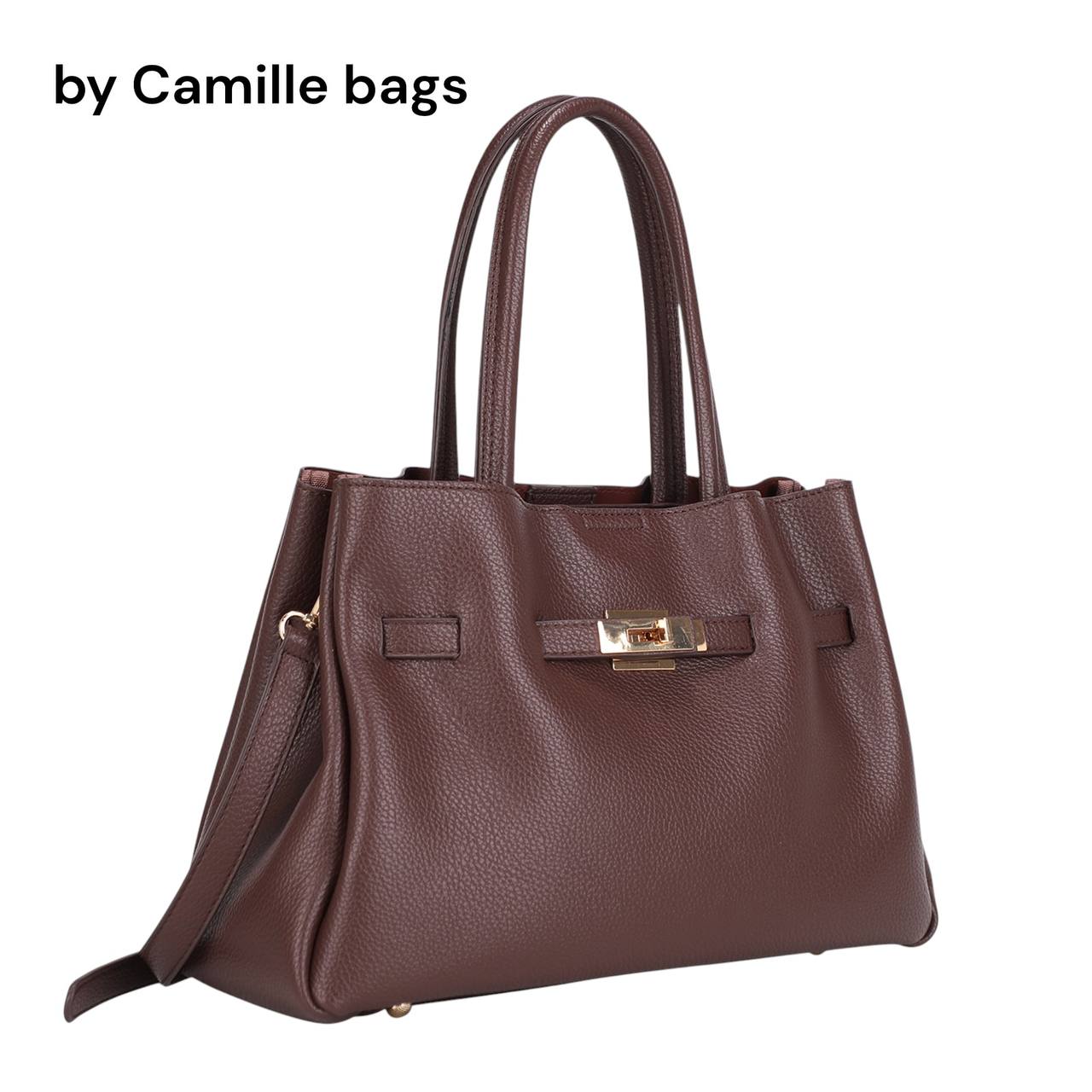 Structured Turn-Lock Satchel