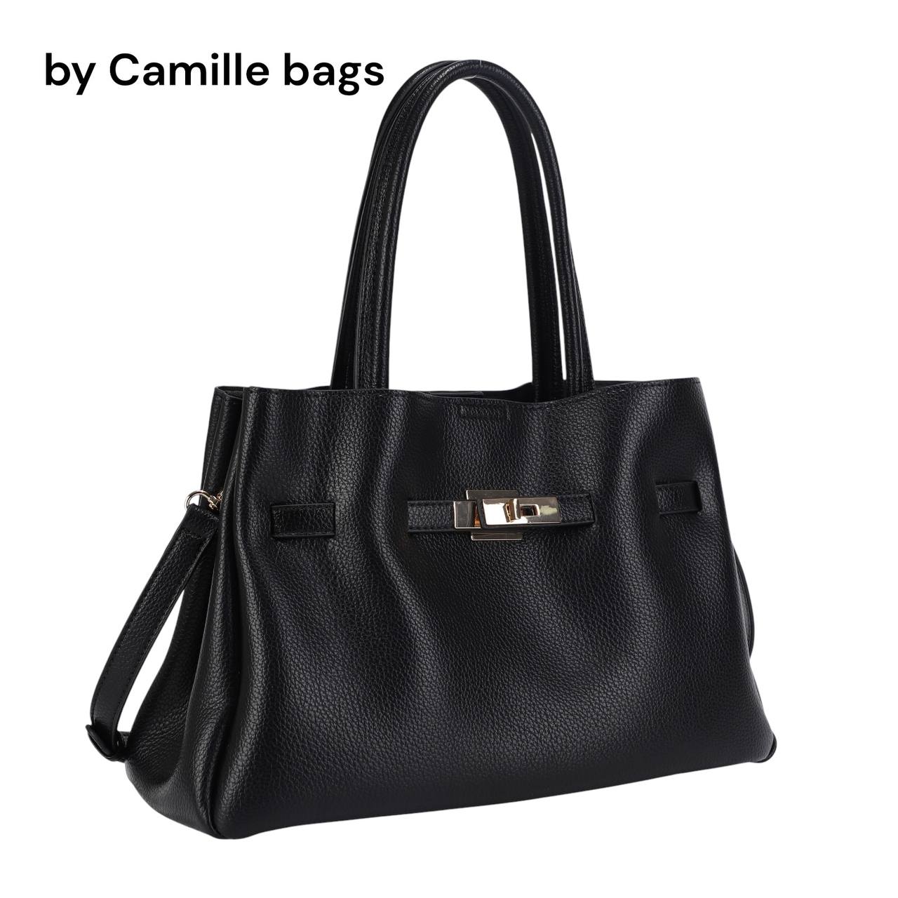Structured Turn-Lock Satchel
