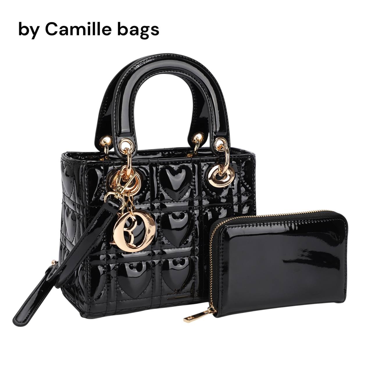 Quilted Mini Satchel & Wallet Set