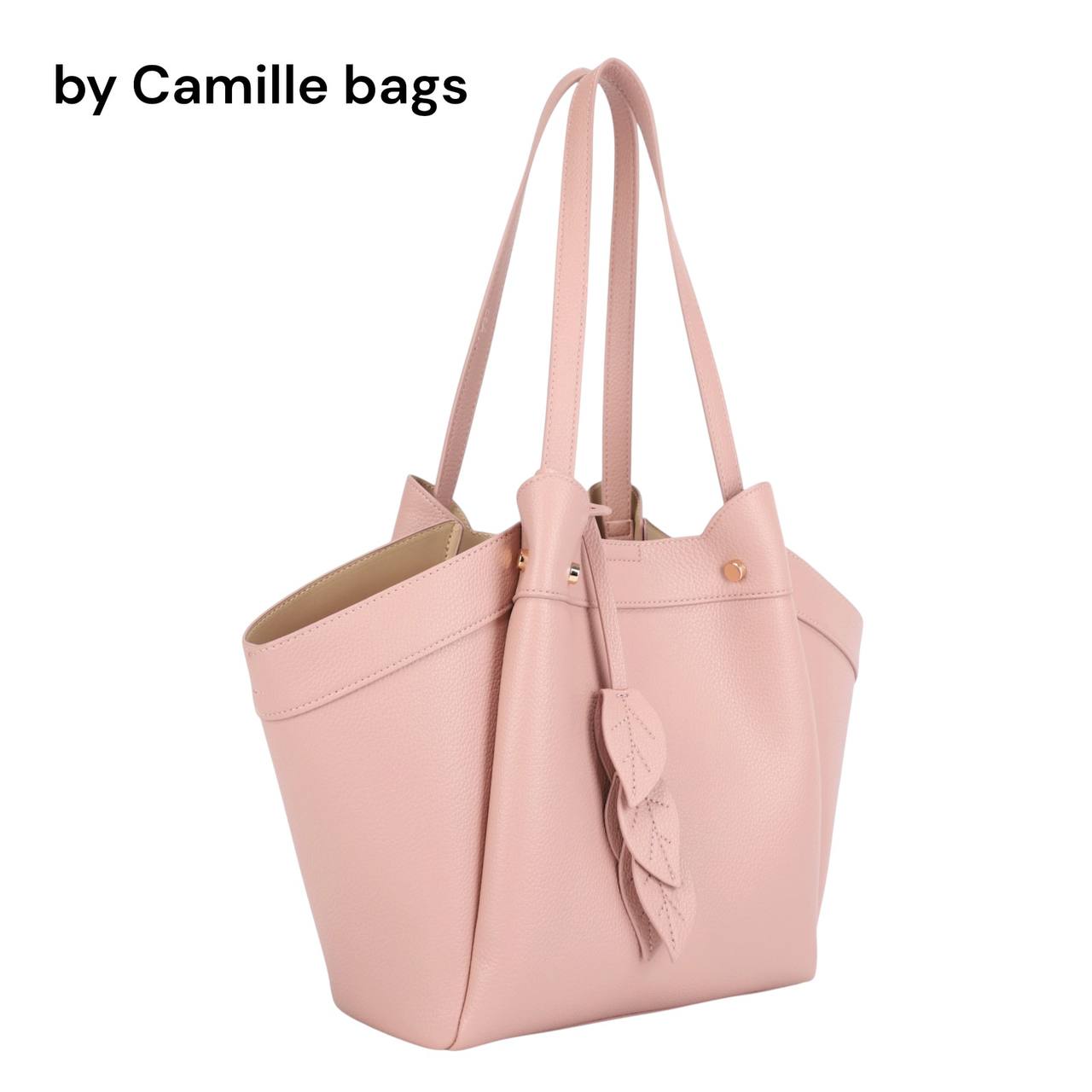 Dayana Tote with Leaf Detail