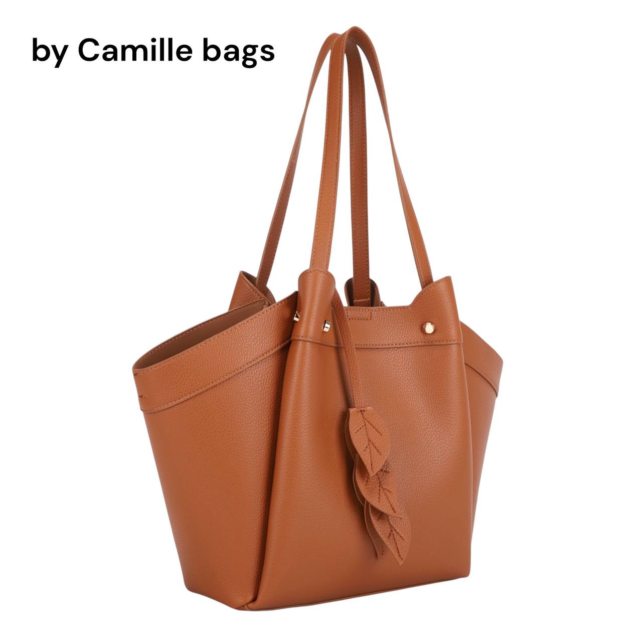 Dayana Tote with Leaf Detail