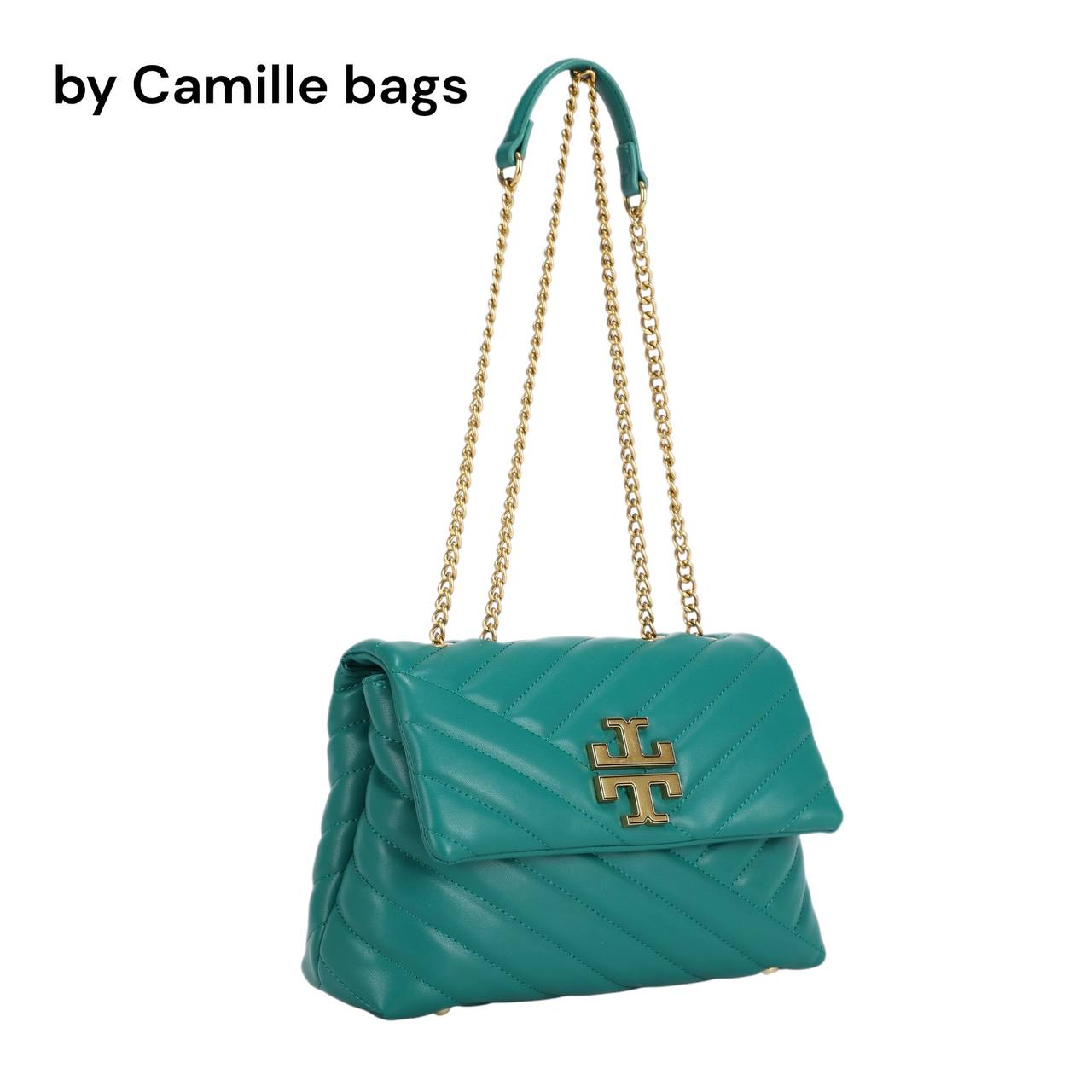Chevron Quilted Chain Shoulder Bag