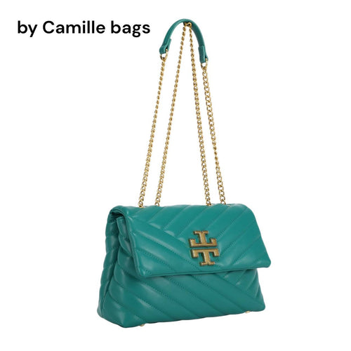 Chevron Quilted Chain Shoulder Bag
