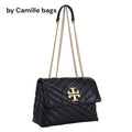 Chevron Quilted Chain Shoulder Bag