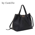 Studded Ruched Tote Bag