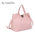 Studded PINK Ruched Tote Bag