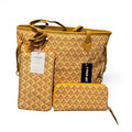 Geometric Print Tote Set | Spacious + Stylish