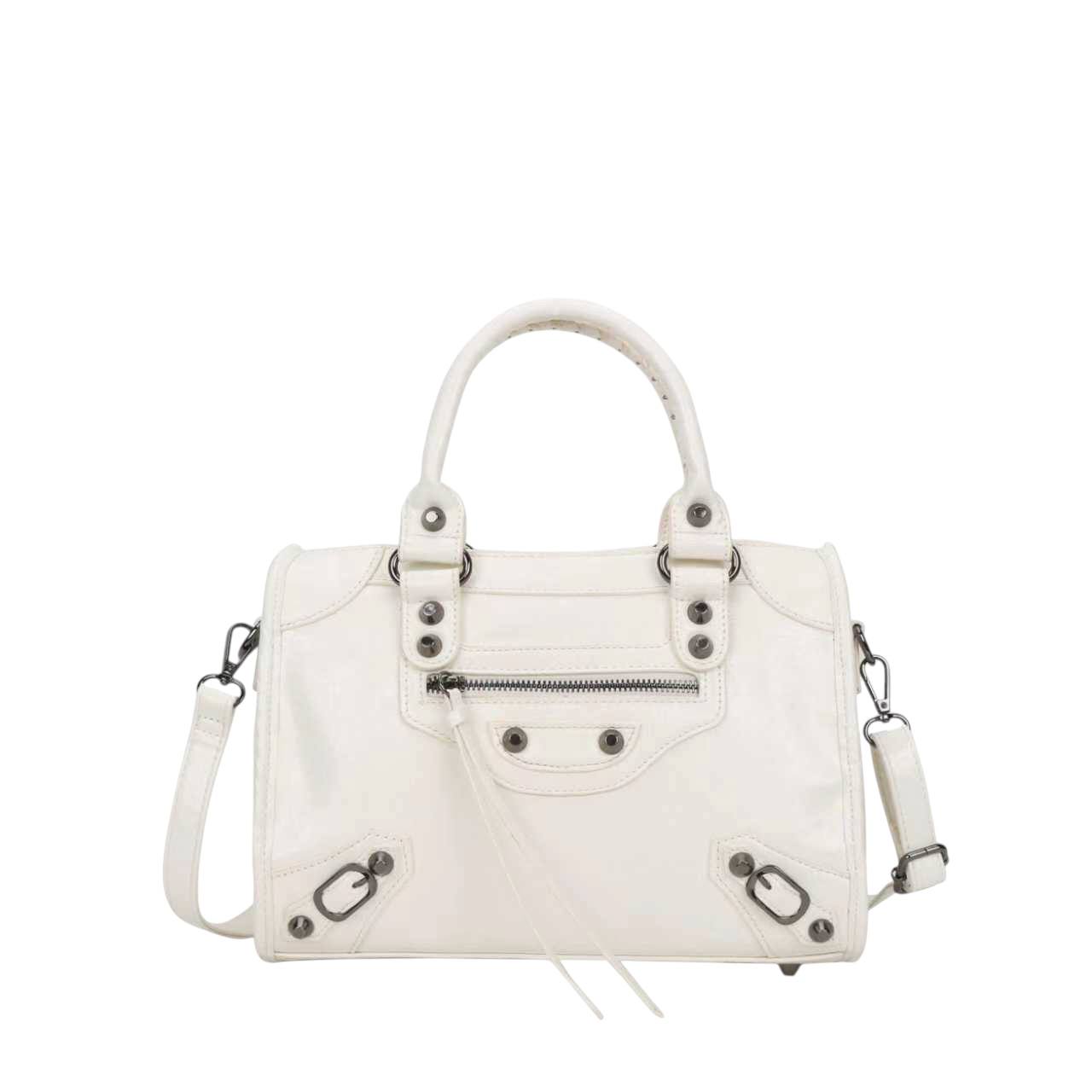 The WHITE Moto Mini Satchel