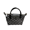 The BLACK Chevron Mini Tote | Includes Strap & Keychain