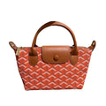 The ORANGE Chevron Mini Tote | Includes Strap & Keychain