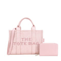 Croc PINK Embossed Mini Structured Tote + Wallet