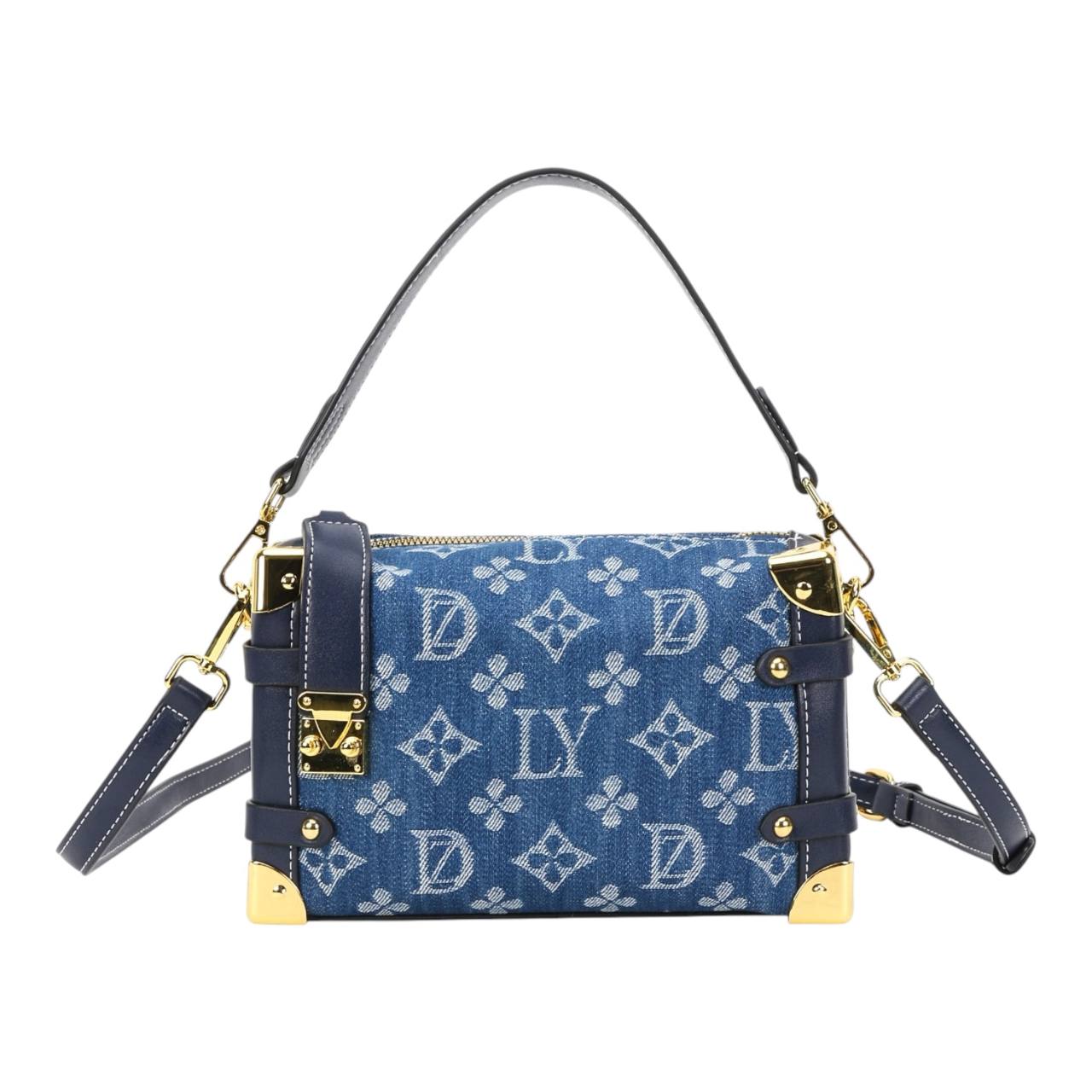 The Denim Box Satchel | Mini Trunk Bag