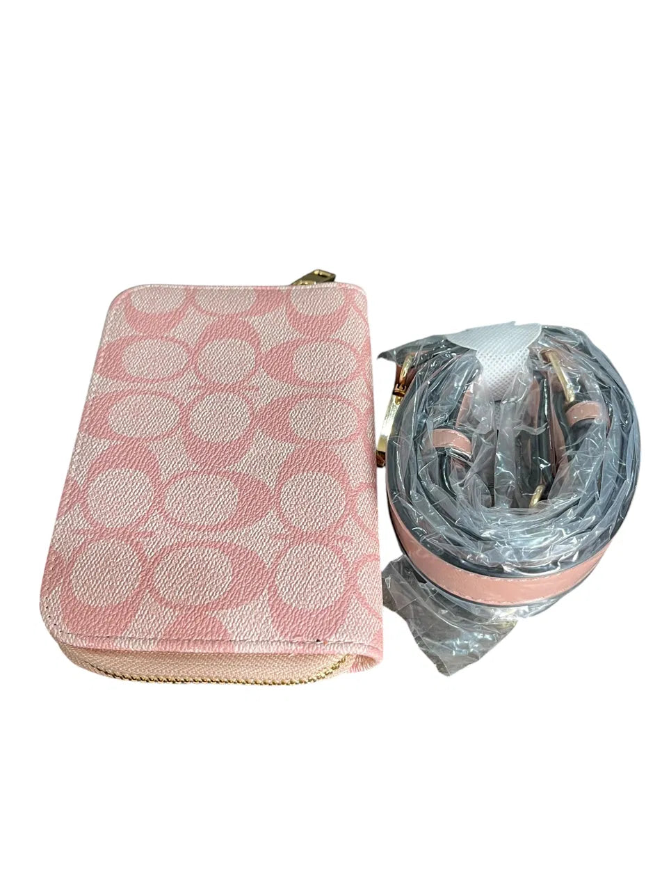 The PINK CC Signature Flap Satchel